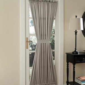 Sun Zero Grant 54" x 72" Door Curtain Panel Stone